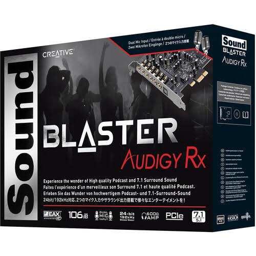Sound Blaster Audigy RX, PCIe Sound Card For Low Latency Recording