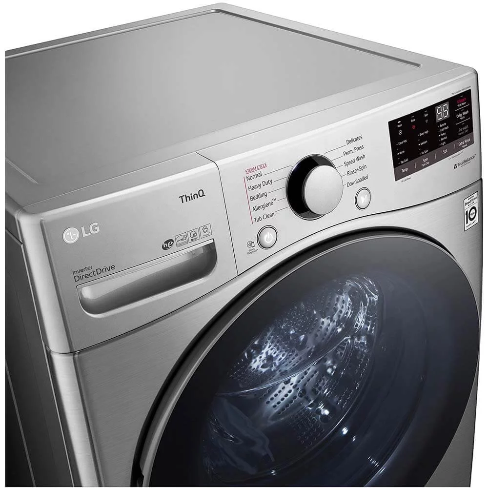 Lg Wm3600ha 27" Wide 4.5 Cu. Ft. Energy Star Rated Front Loading Washer - Graphite Steel