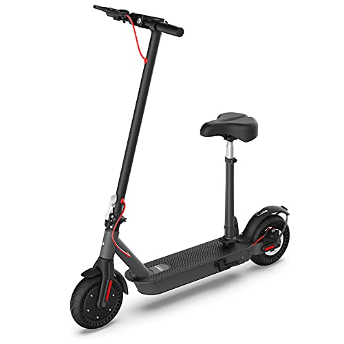 Hiboy S2/S2 Pro/S2 MAX Electric Scooter, 350-500W Motor, 8.5"-10" Solid Tires, 17-40.4 Miles Range, 19 Mph Folding Commuter Electric Scooter for Adults (Optional Seat)