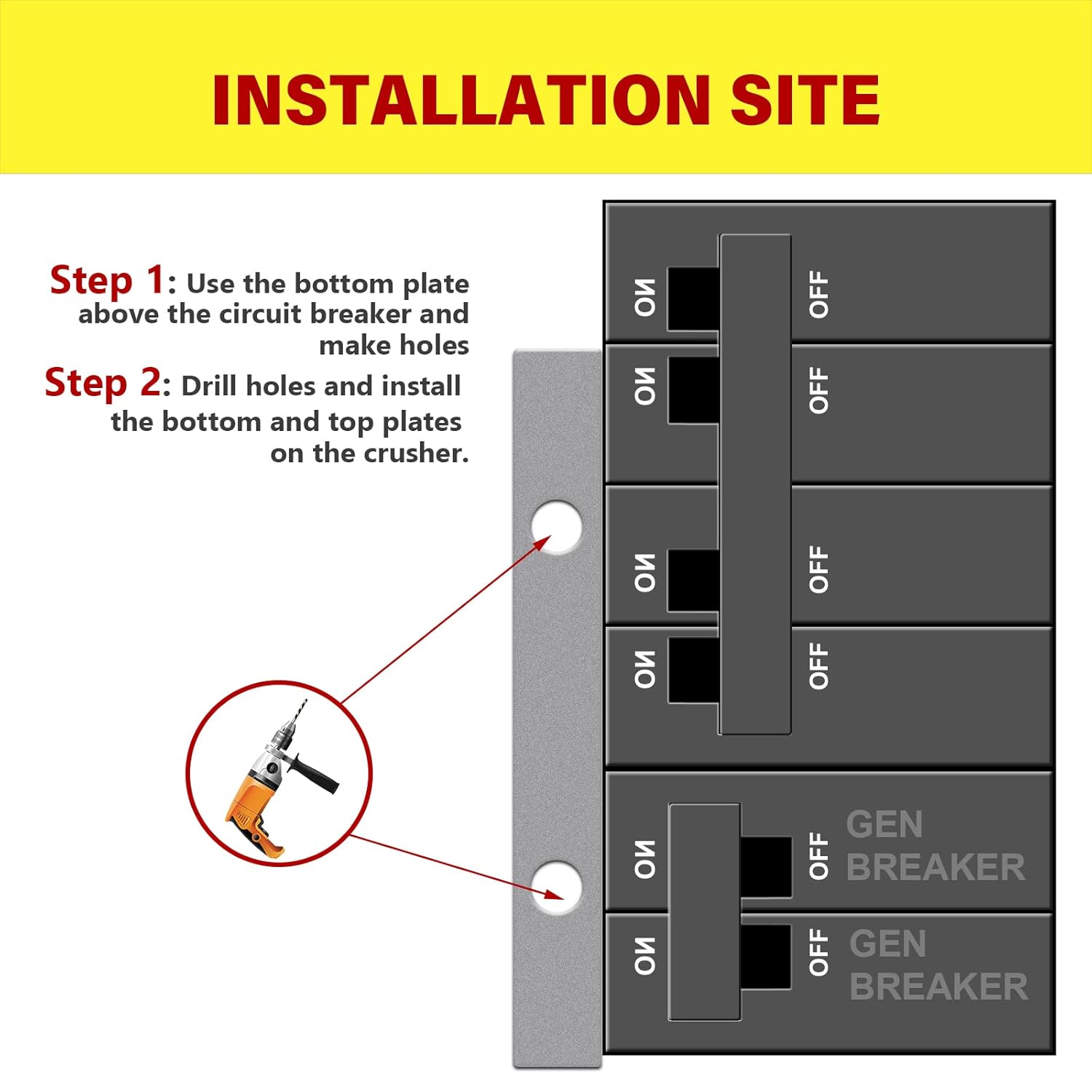 ZTTXL Generator Interlock Kit Compatible with Square D Generator Interlock Kit for Homeline Meter Main 150 or 200 amp Breaker, Professional and Interlock Kit The Pack of 2
