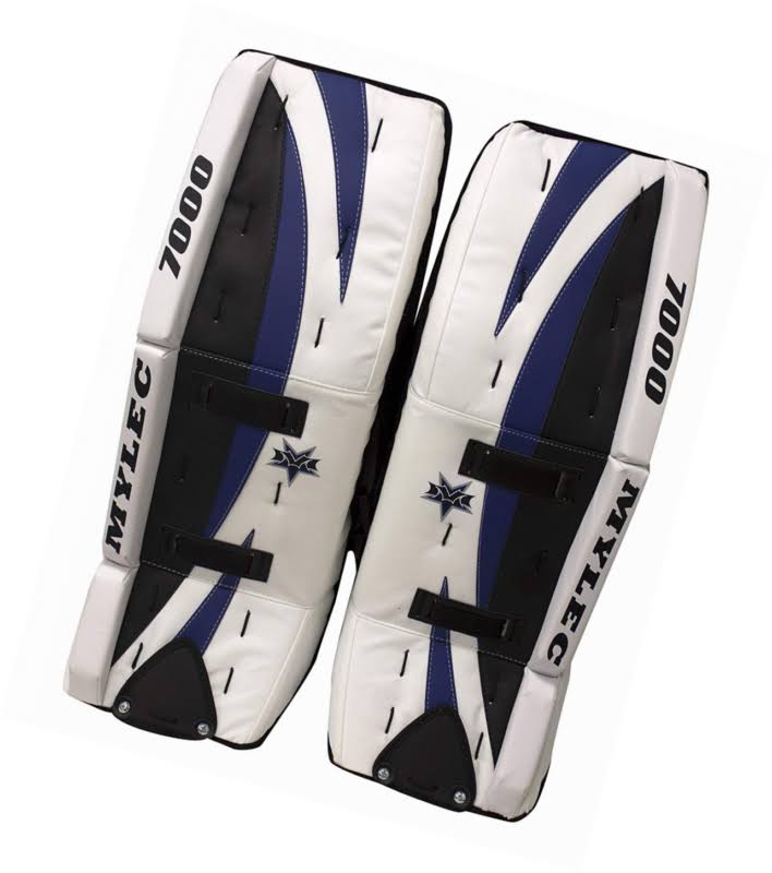 Mylec Ultra-Lite 7000 Goal Pads (White, 32-Inch )