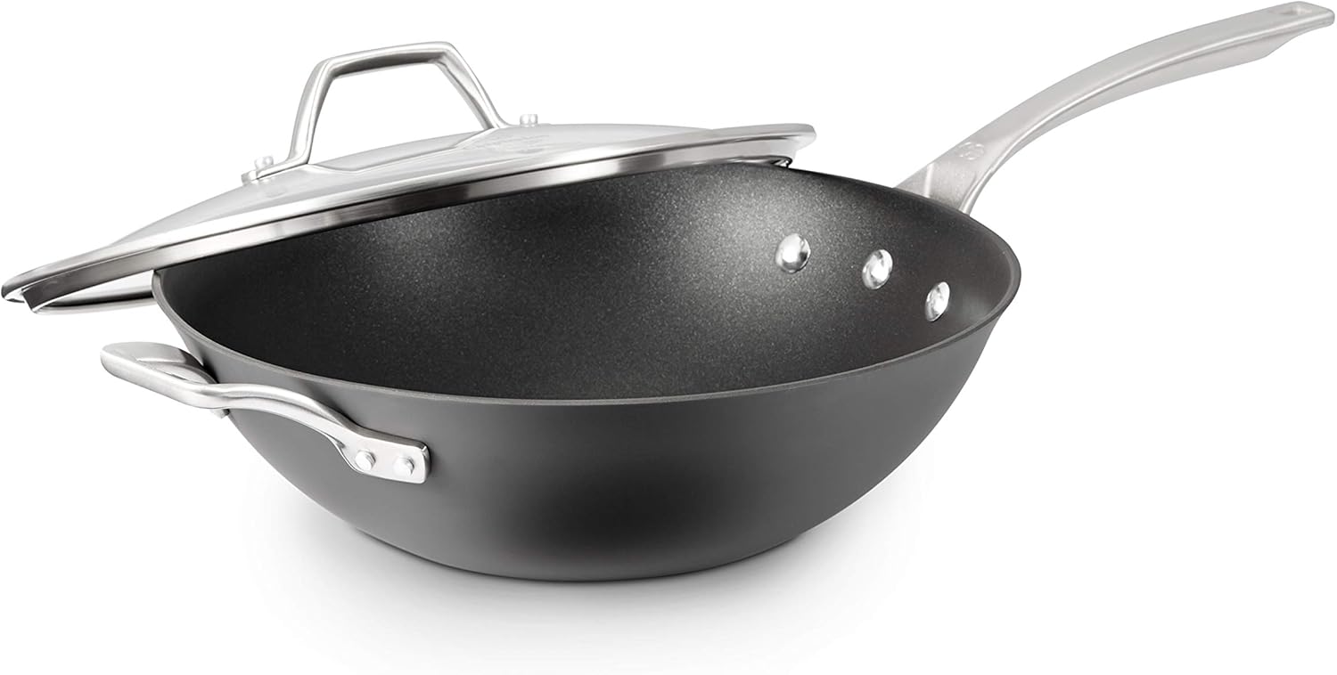 Calphalon Signature Hard-Anodized Nonstick 12-Inch Fry Pan with Cover
