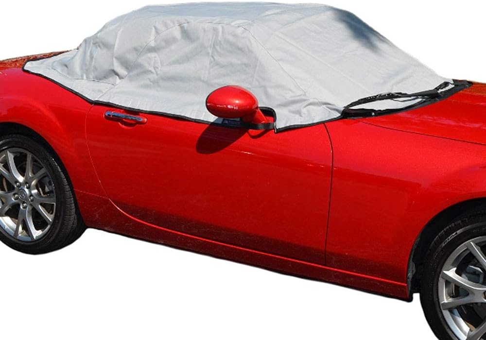 North American Custom Covers Compatible Soft Top Roof Protector Half Cover for Mazda Miata MX5 Mk3 (NC Model only)