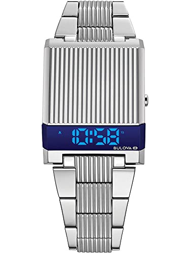 Bulova Mens Archive Series LED Computron Stainless Steel Watch