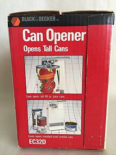 Black u0026 Decker Countertop Electric Can Opener EC32D White