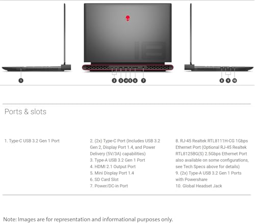 Alienware M18 Gaming Laptop 2024, 18" FHD+ 480Hz, AMD Ryzen 9-7845HX Up to 5.2GHz, GeForce RTX 4070, 16GB DDR5, 1TB SSD, WiFi6E, AlienFX RGB Backlit KB, Microsoft Office Lifetime License & Win11 Pro