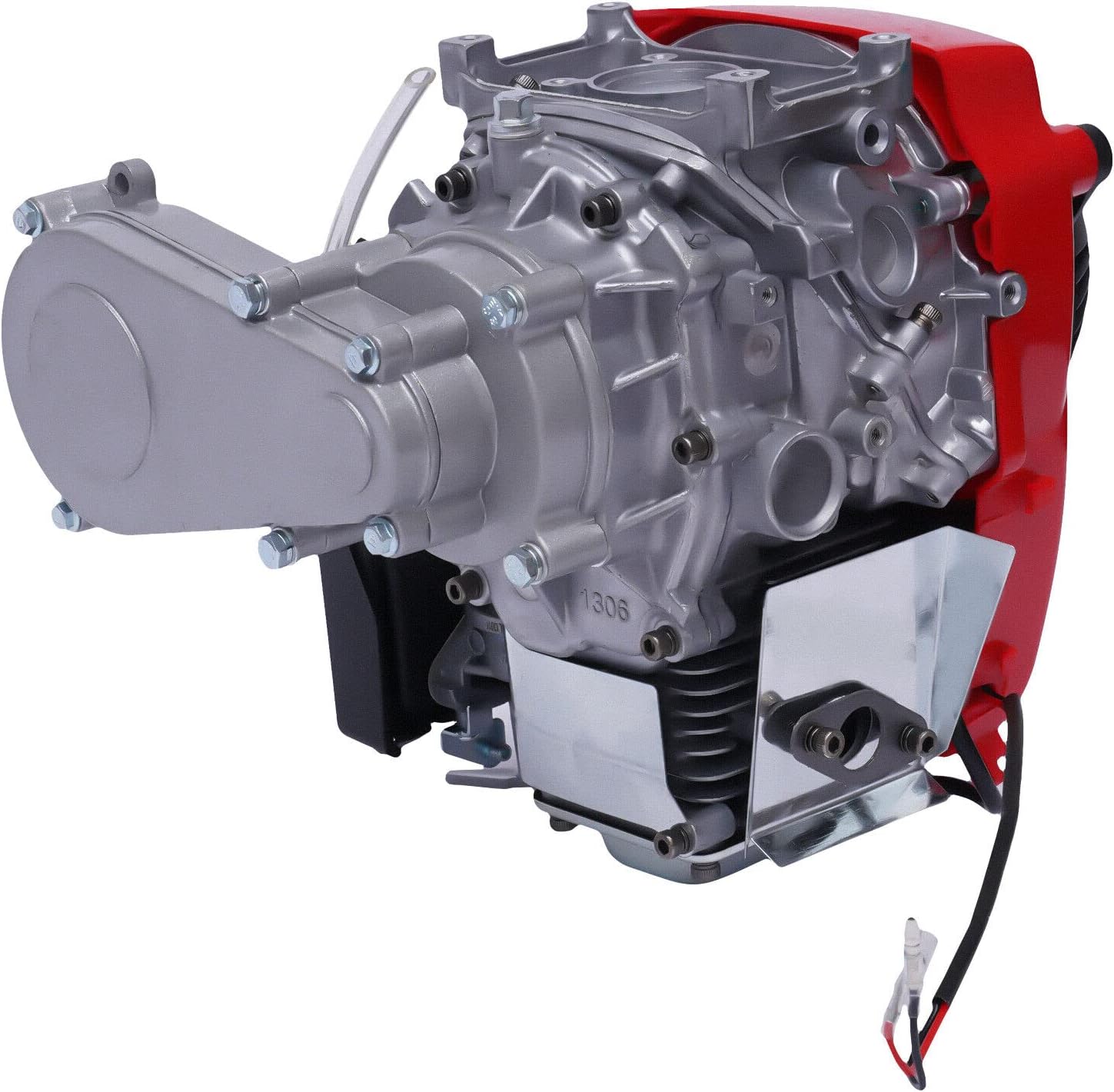 Bicycle Engine Motor Kit,49cc 4-Stroke Cycle Motor Kit Gas Kit Electric Bike Petrol Gas Bike Engine, Single Cylinder Low Noise Vibration Damping, Suitable for Adult Bike Scooter Conversion Kit