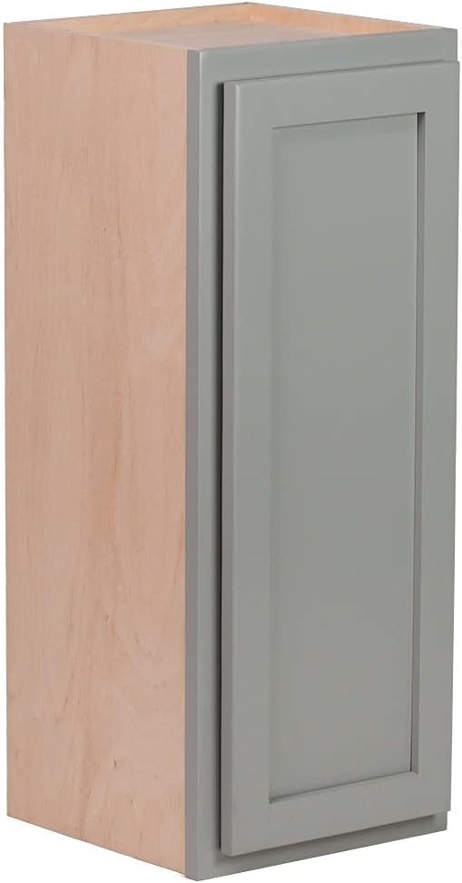 Quicklock RTA (Ready-to-Assemble) | Wall Kitchen Cabinets - Shaker Style | 100% Hardwood | Made in America | Soft Close Hardware | Storage Cabinet | Home Improvement�� (12D x 30W x 30H, Raw Maple)