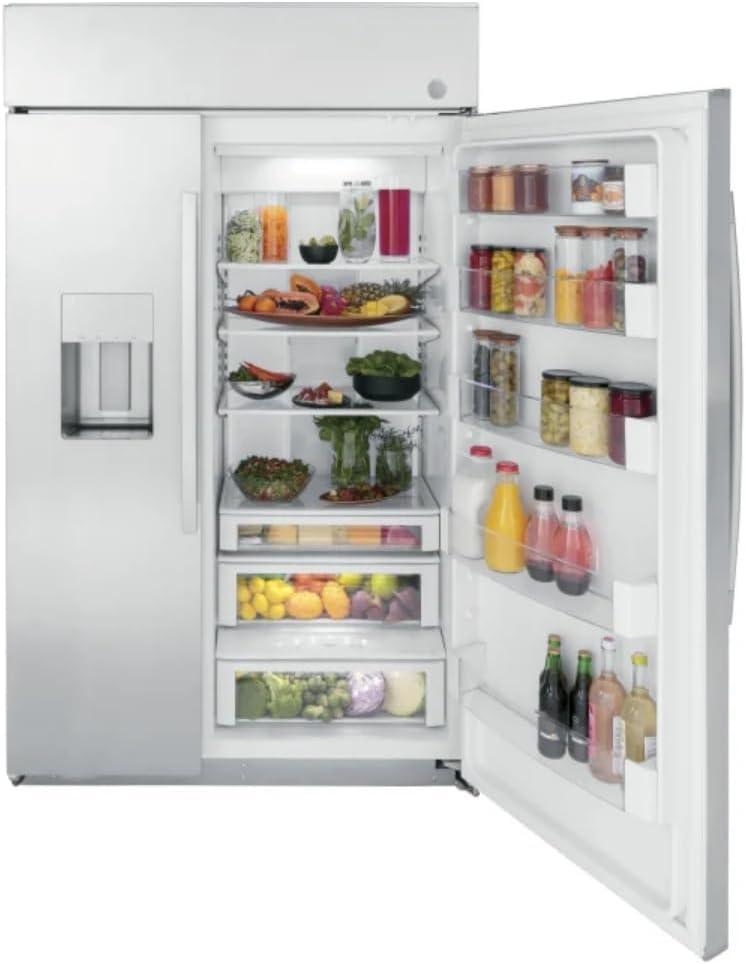 GE Profile™ Series 48" Smart Built-In Side-by-Side Refrigerator with Dispenser