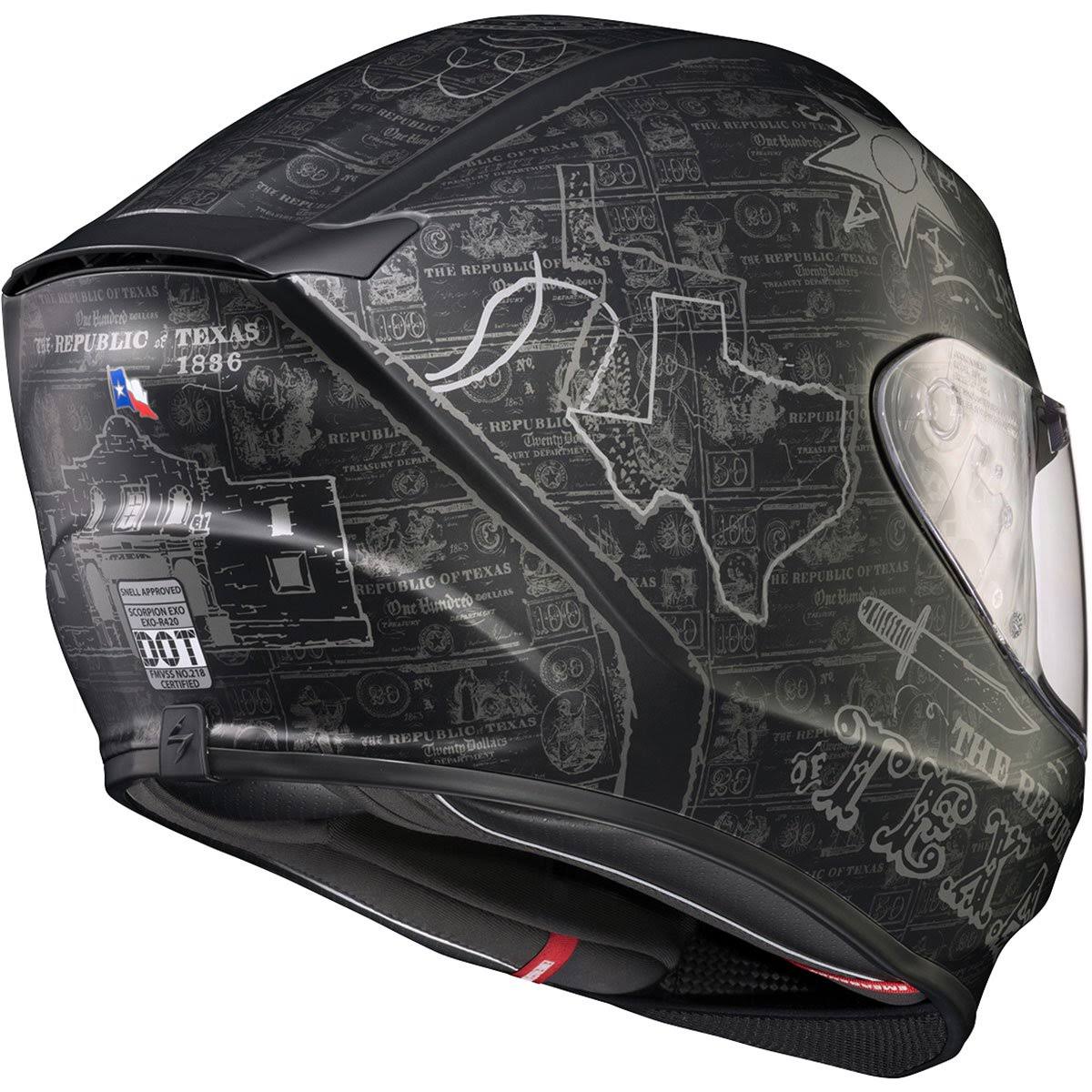Scorpion EXO-R420 Full Face Helmet Lone Star Black/Gold 2x
