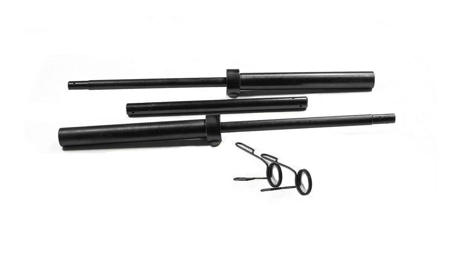 Cap 7& Foot Olympic Weight Lifting Steel Bar Barbell 3 Piece