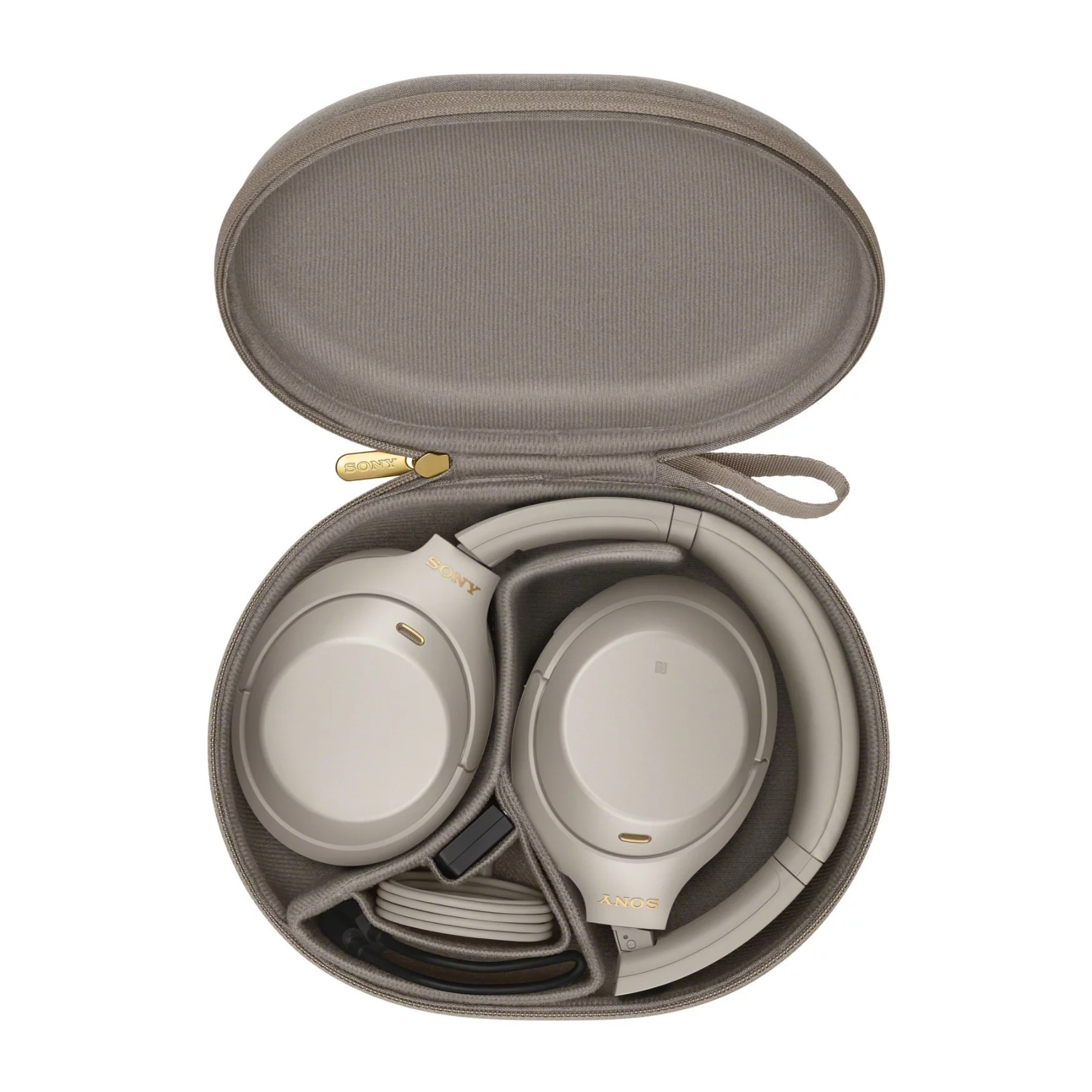 Sony WH-1000XM4 Wireless Noise Canceling Headphones (Silver) Bundle with Finder