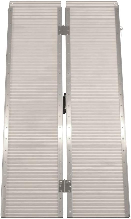 Titan Ramps Foldable Loading Ramp 5' 30 lb. Aluminum Portable 600 lb. Capacity