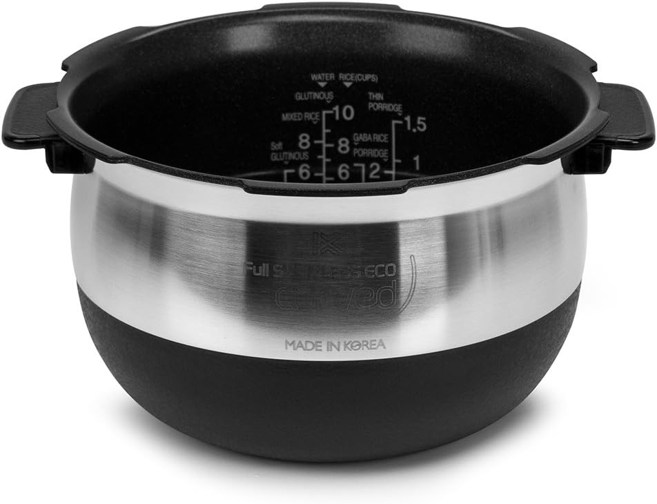 Cuckoo CRP-FHVR1008L cup Induction Heating Pressure Rice Cooker – 18+ Built-in Programs including Glutinous, GABA, Baking, My Recipe and More, LED Screen, Korean Only, No English, 10 C, Pink Gold