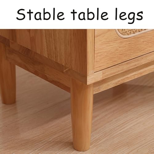 Bed Side Table/Night Stand, Nightstand, Nightstands with 2 Drawers, Small Nightstand for Bedroom, Small Spaces, College Dorm, Kids’ Room, Living Room(B)