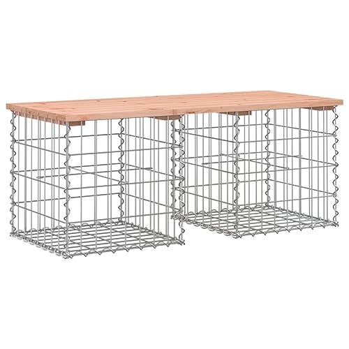 Patio Bench, Patio Bench Outdoor Bench Porch Bench Park Bench Suitable for Porch Living Room Bedroom Garage Gabion Design 40.6"x12.4"x16.5" Solid Wood Pine