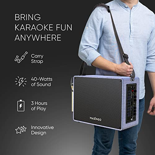 Professional Karaoke Machine with Lyrics Display Screen for Adults, 2 Wireless Microphones, Bluetooth Portable PA Speaker System Set with Built in 15" Touch Tablet with Android & WiFi, Alto X6