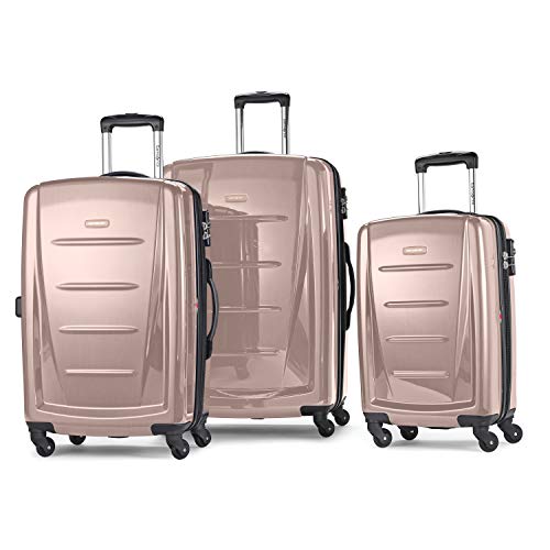 Samsonite Winfield 2 Hardside Expandable Luggage with Spinner Wheels, Brushed Anthracite, Checked-Large 28-Inch
