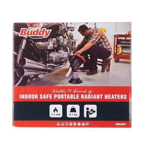 Mr. Heater Portable Buddy with Adaptor for Gas Heating Cartridge System with 7/16 Thread