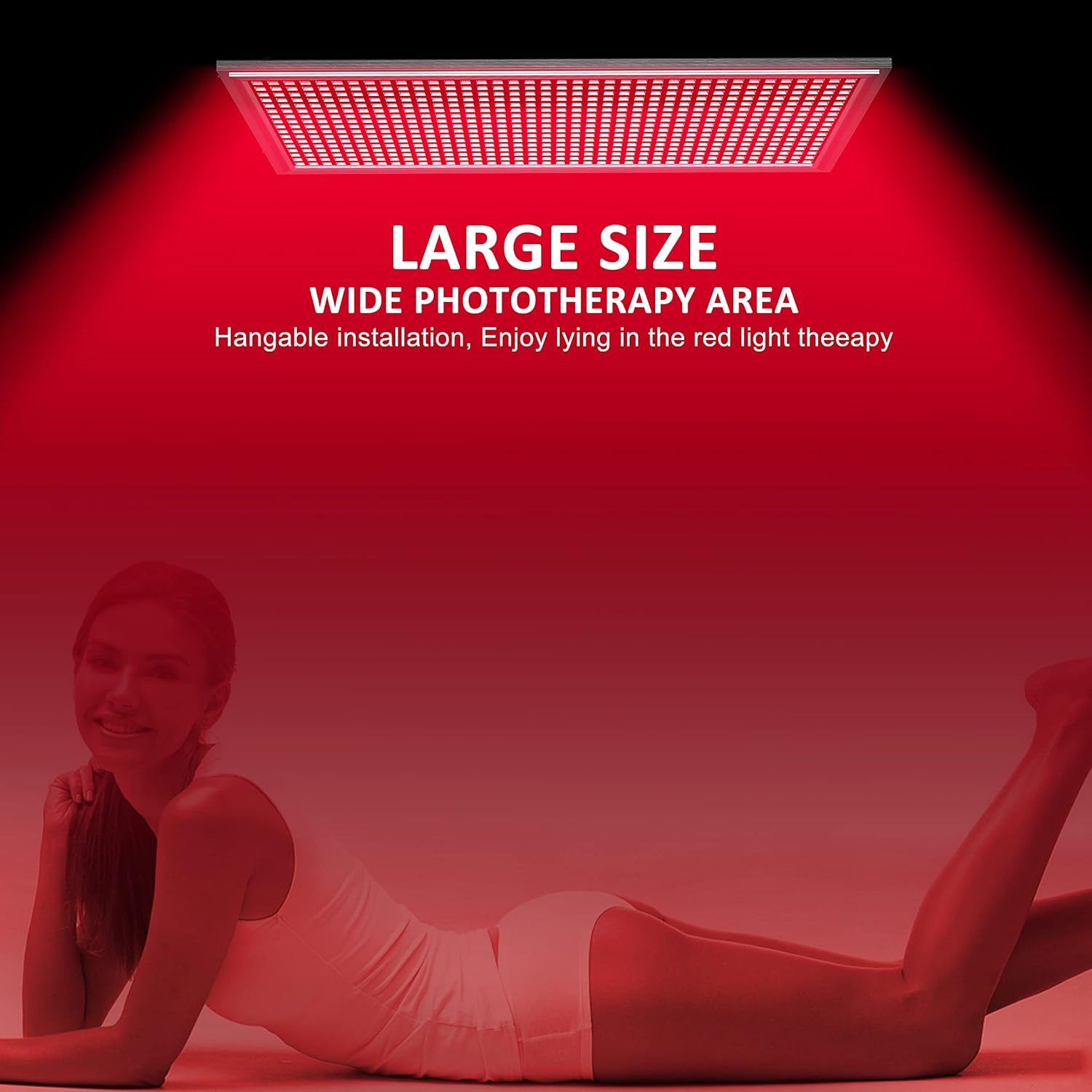 Allisable Red Light Therapy Panel, Deep Red Light 660nm for Face and Skin(646 LEDs)