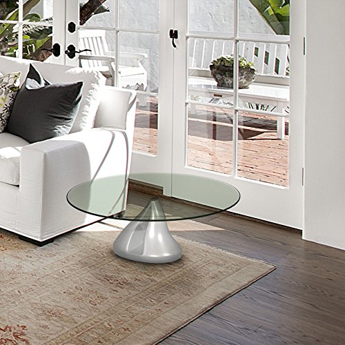 39" Inch Round Glass Table Top 1/2" Thick Tempered Beveled Edge by Fab Glass and Mirror