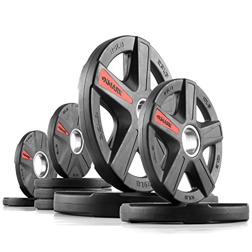 XMark EZ Curl Bar or Olympic Weight Set with EZ Curl Bar, Olypmpic Bar or Weight Plate Set With Olympic Bar