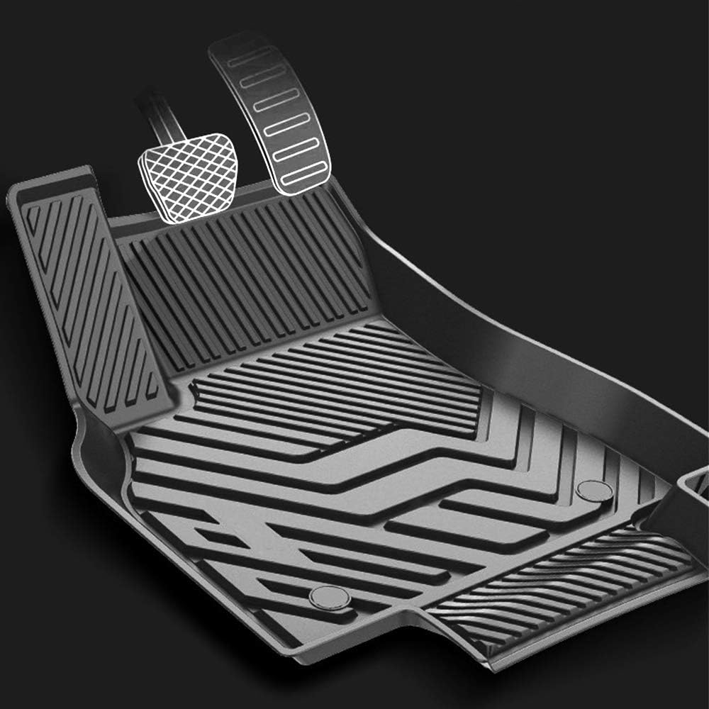 Cqlights Model Y Cargo Liner for Tesla Model Y 2020 2021 Trunk Liner Tray Heavy Duty Rubber Rear Cargo Area Mat Waterproof Protector Floor Mat Black