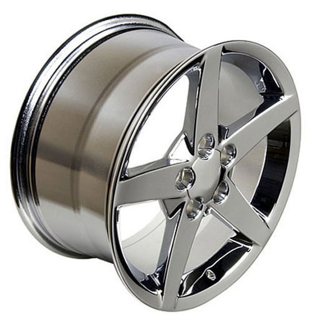 18x9.5/17x9.5 Wheels Fit Corvette, Camaro - C6 Style Chrome Rims - SET Fits select: 2003-2004 CHEVROLET CORVETTE, 2002 CHEVROLET CORVETTE Z06