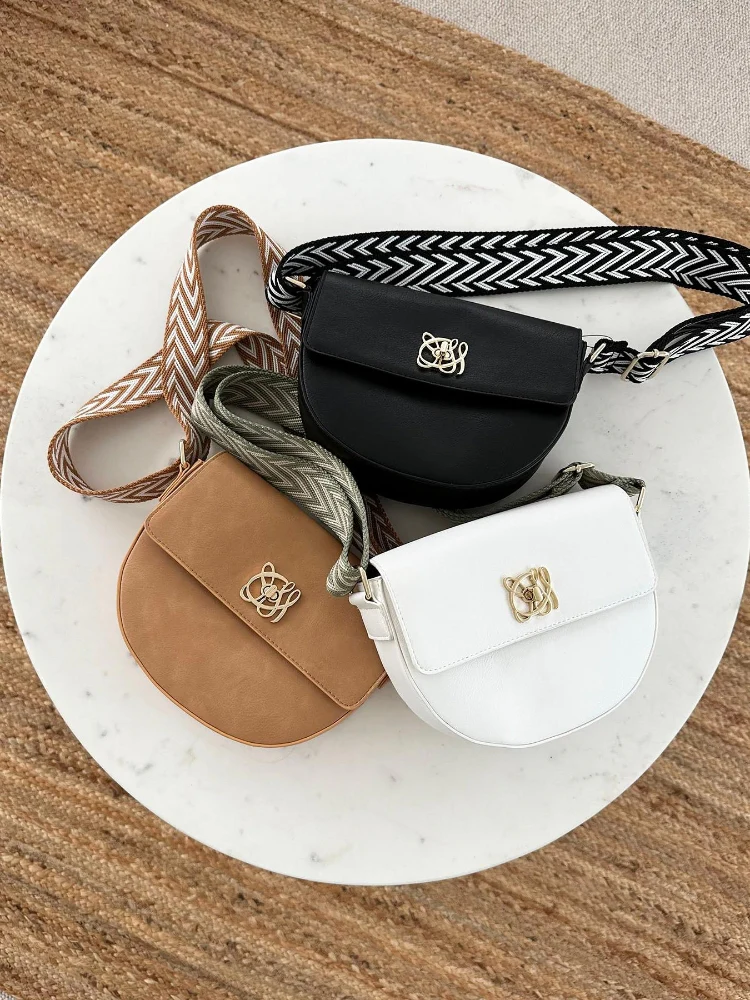MAJESTIC LEGON Half Moon Shoulder Bag