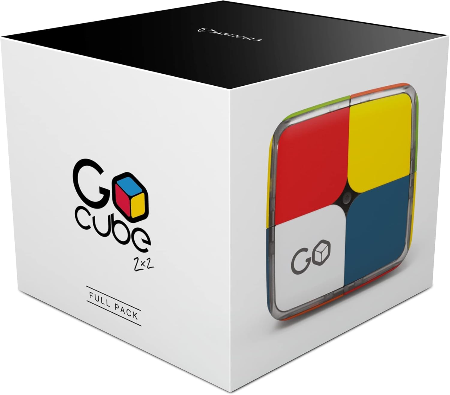 GoCube 2x2 - The First Ever 2x2 Connected Cube That Allows You to Learn How to Solve The Cube! App-Enabled STEM Puzzle That Fits All Ages and Capabilities. Free App.