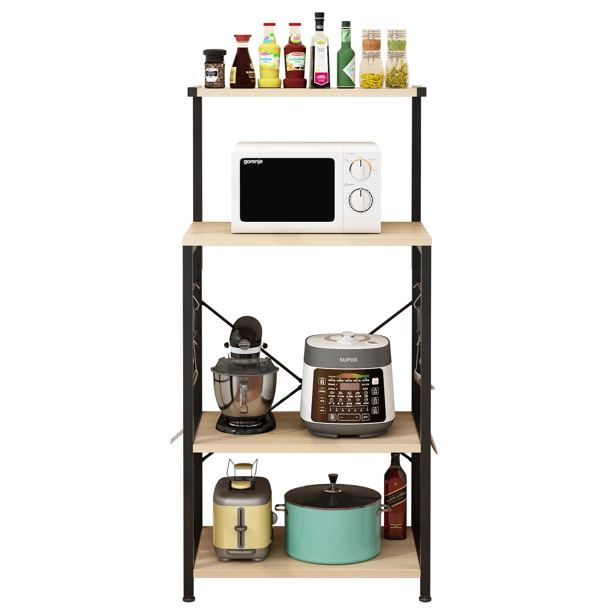Zimtown Kitchen Microwave Oven Stand Storage Organizer