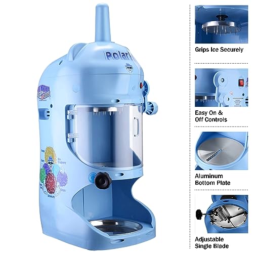 Snow Cone Machine - Ice Shaver with Powerful 250W Motor