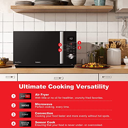 Galanz GSWWA12S1SA10 3-in-1 SpeedWave with TotalFry 360, Microwave, Air Fryer, Convection Oven with Combi-Speed Cooking