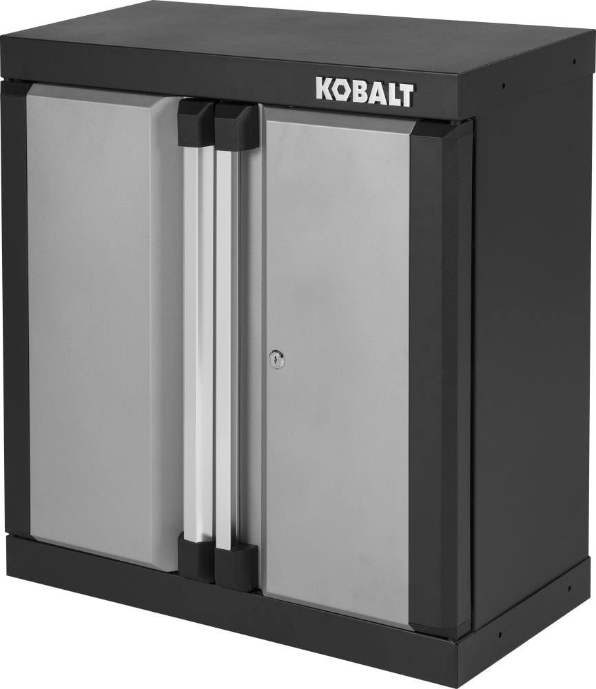 Kobalt 12.5-in W x 28-in H x 28-in D Steel Wall-Mounted Garage Cabinet