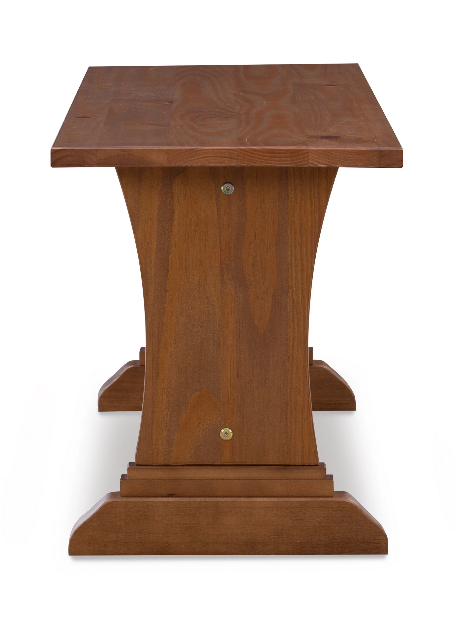Linon Midwest Wood Corner Dining Breakfast Nook with Table and Storage, Seats 5-6, Natural Pine