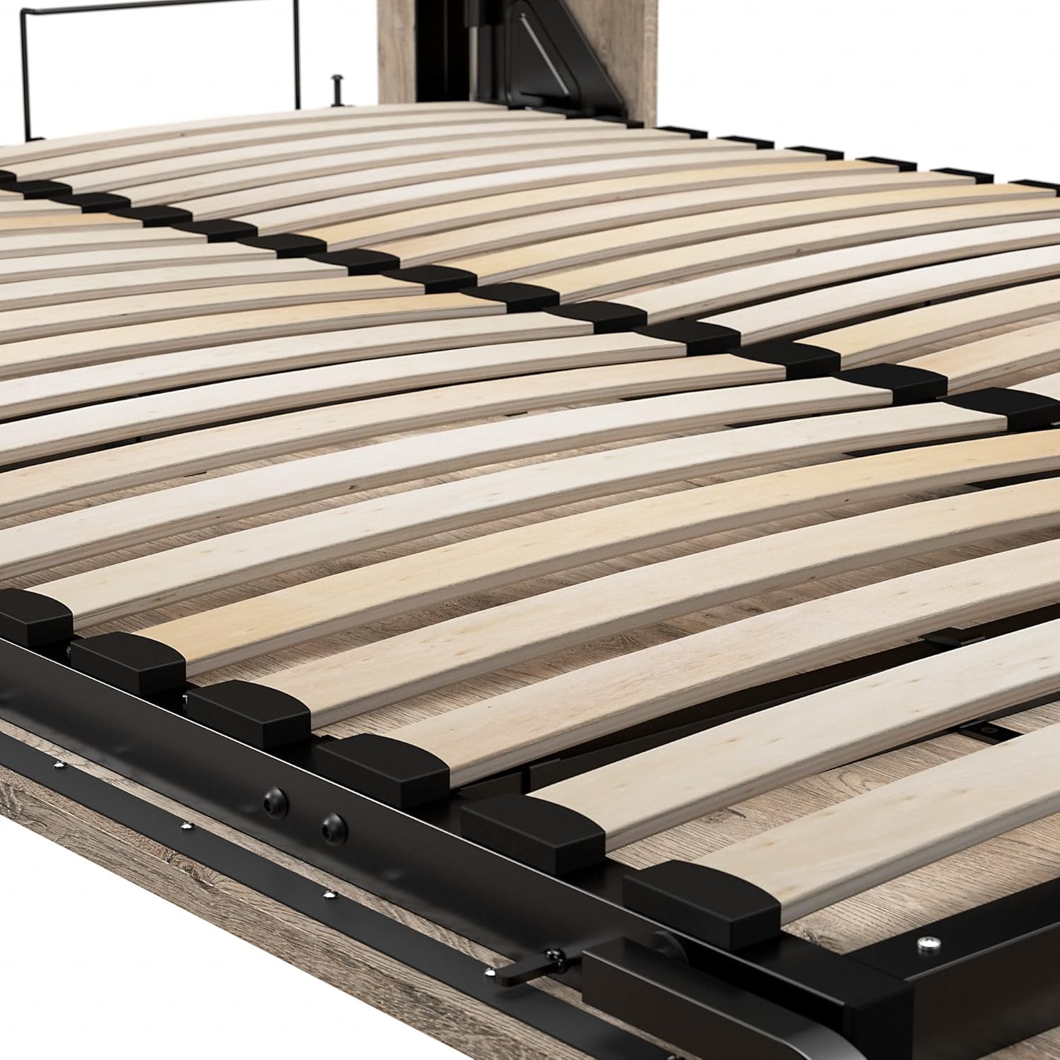 BESTAR Pur Murphy, Space-Saving Wall Bed for Multipurpose Room, QUEEN, Rustic Brown