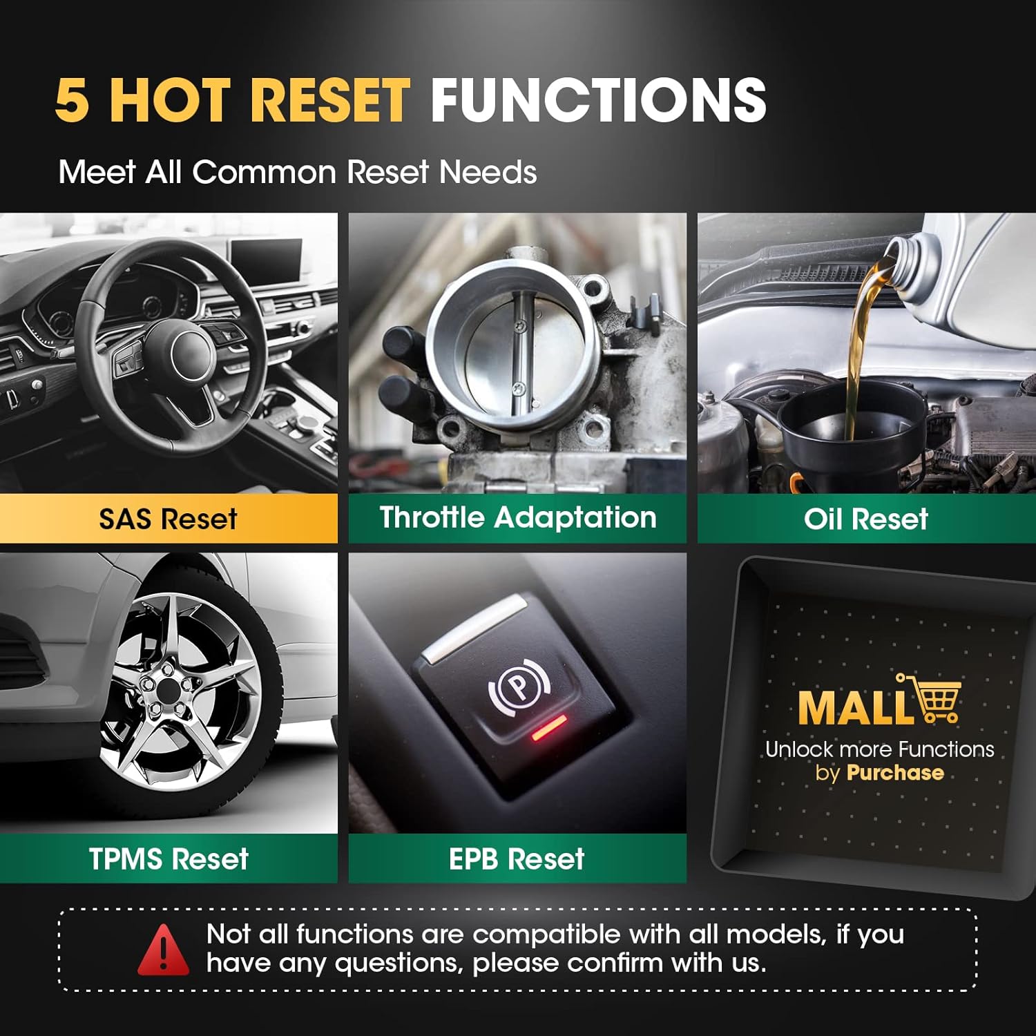 LAUNCH CRP129X OBD2 Scanner for Car, 2022 Scan Tool ABS SRS Transmission Car Check Engine Code Reader, Diagnostic Scanner for Oil/EPB/SAS/TPMS Reset, Throttle Matching, Auto VIN, Free Online Update
