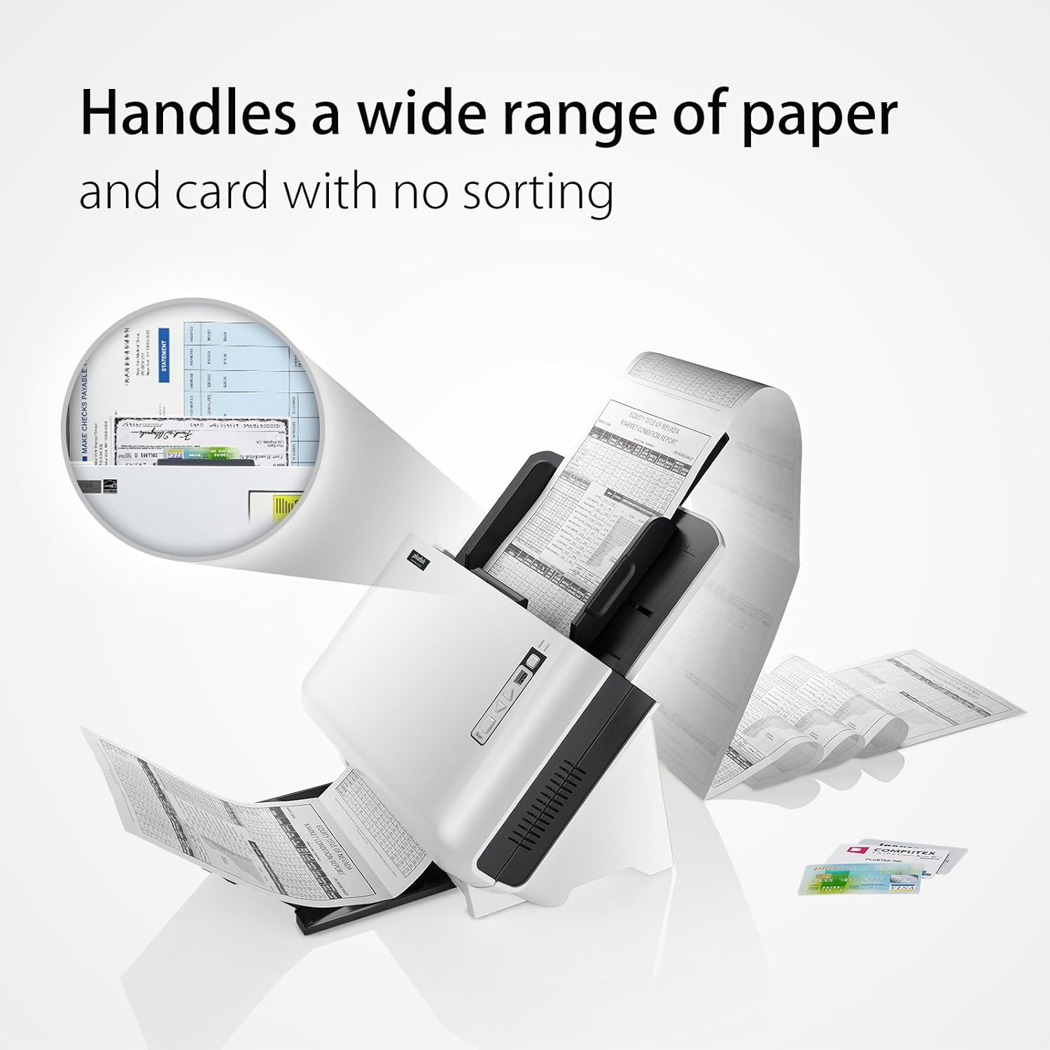 Plustek SmartOffice SC8016U High Speed Departmental A3 Document Scanner, 100 Page ADF, 80ppm, Instant on