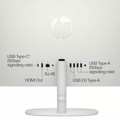 HP 2024 Newest All-in-One Desktop, 21.5" FHD Display, 16GB RAM, 1TB SSD, Intel Celeron J4025, Webcam, WiFi 6, HDMI, Windows 11 Pro, with Microsoft Office Lifetime License & Wireless Silent Mouse