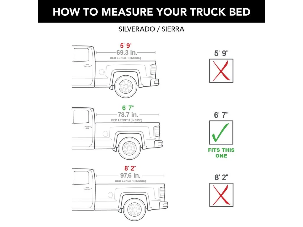 BAK by RealTruck BAKFlip G2 Hard Folding Truck Bed Tonneau Cover | 226101 | Compatible with 1988 - 2013 Chevy/GMC Silverado/Sierra & C/K, 2014 2500/3500HD 6' 6" Bed (78")