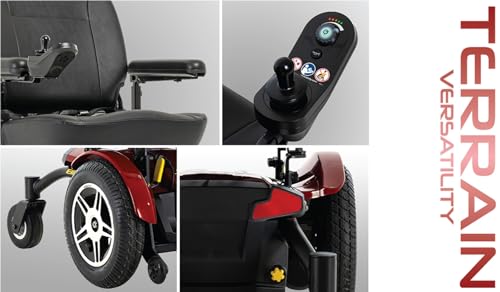 Pride Jazzy Elite 14 Electric Power Wheelchair, with 5-Year Extended Warr (20" x 18" - 20" Seat)