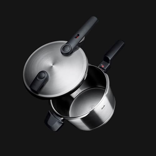 Fissler Vitaquick Premium 3 Piece Set, 3.7 Quart and 6.3 Quart Pressure Cooker with Glass Lid