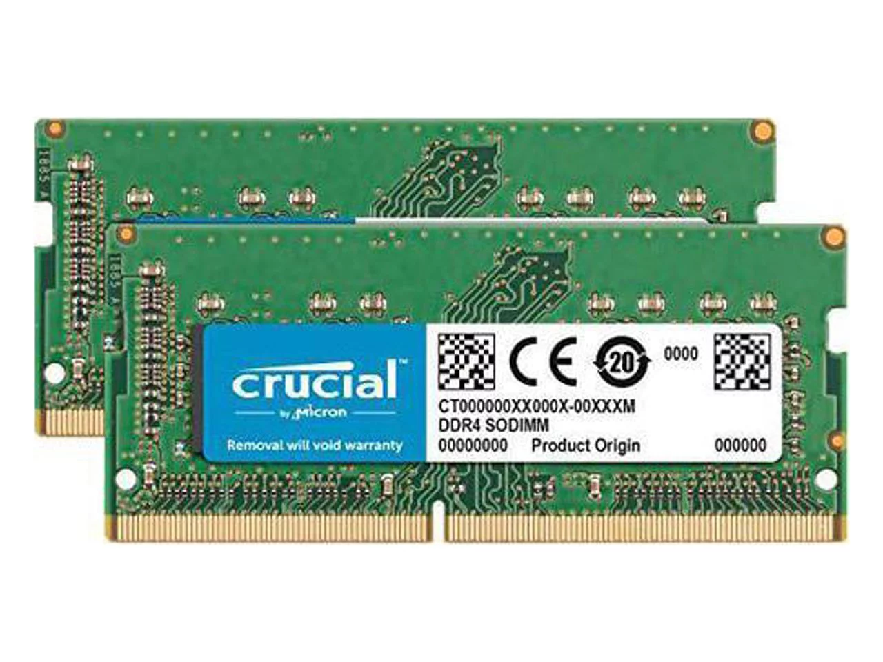 Crucial 64GB (2 x 32GB) DDR4 2666 (PC4 21300) Unbuffered Memory for Apple Model CT2K32G4S266M