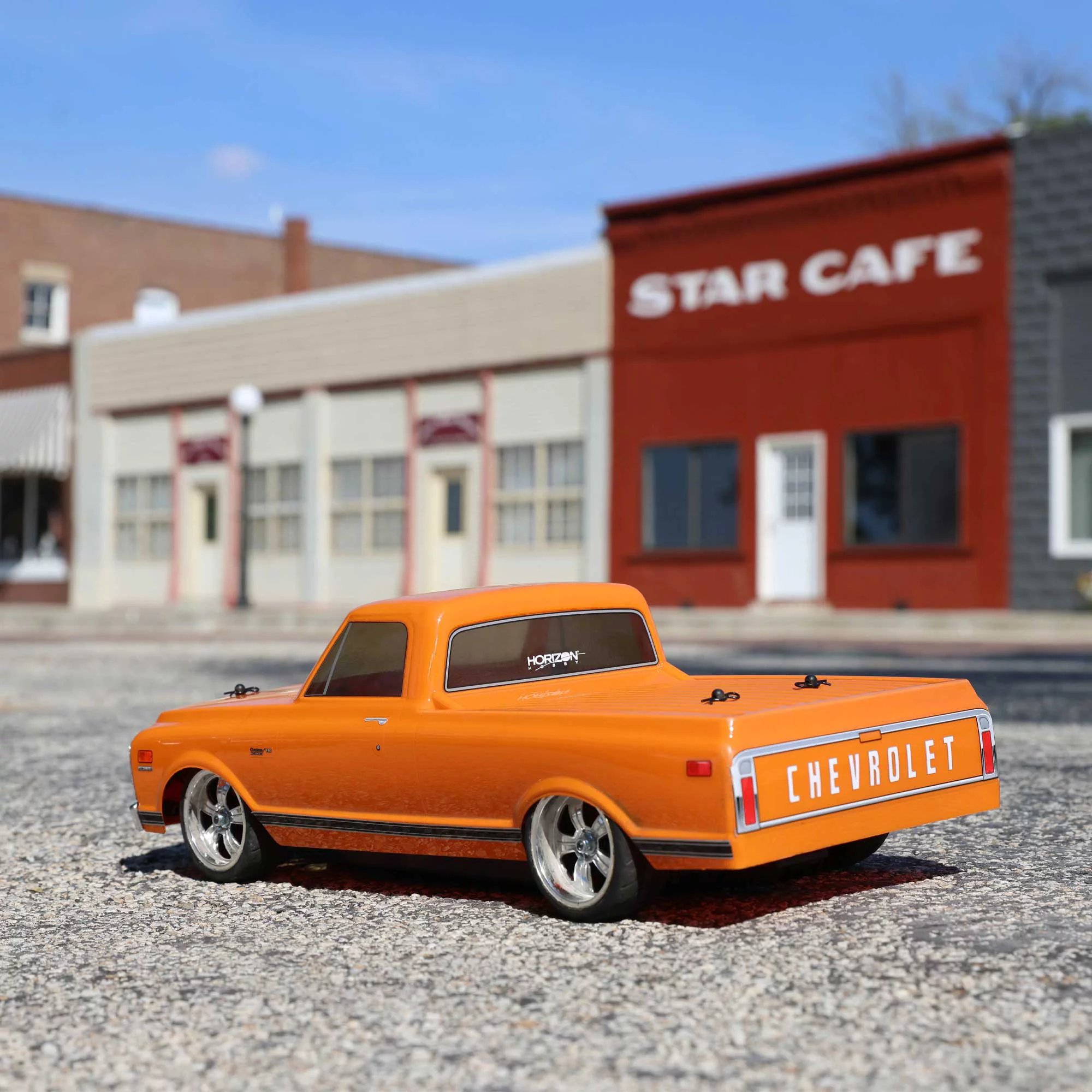 Losi RC Truck 1/10 1972 Chevy C10 Pickup Truck V100 AWD RTR Batteries and Charger Not Included Orange LOS03034T1 Trucks Elec RTR 1/10 On-Road