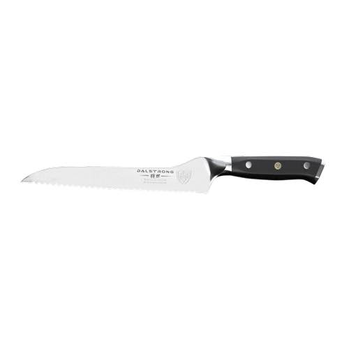 Dalstrong Serrated Offset Bread and Deli Knife- Shogun Series - Damascus - Aus-10v Japanese Super Steel - Vacuum Treated- 8 inch