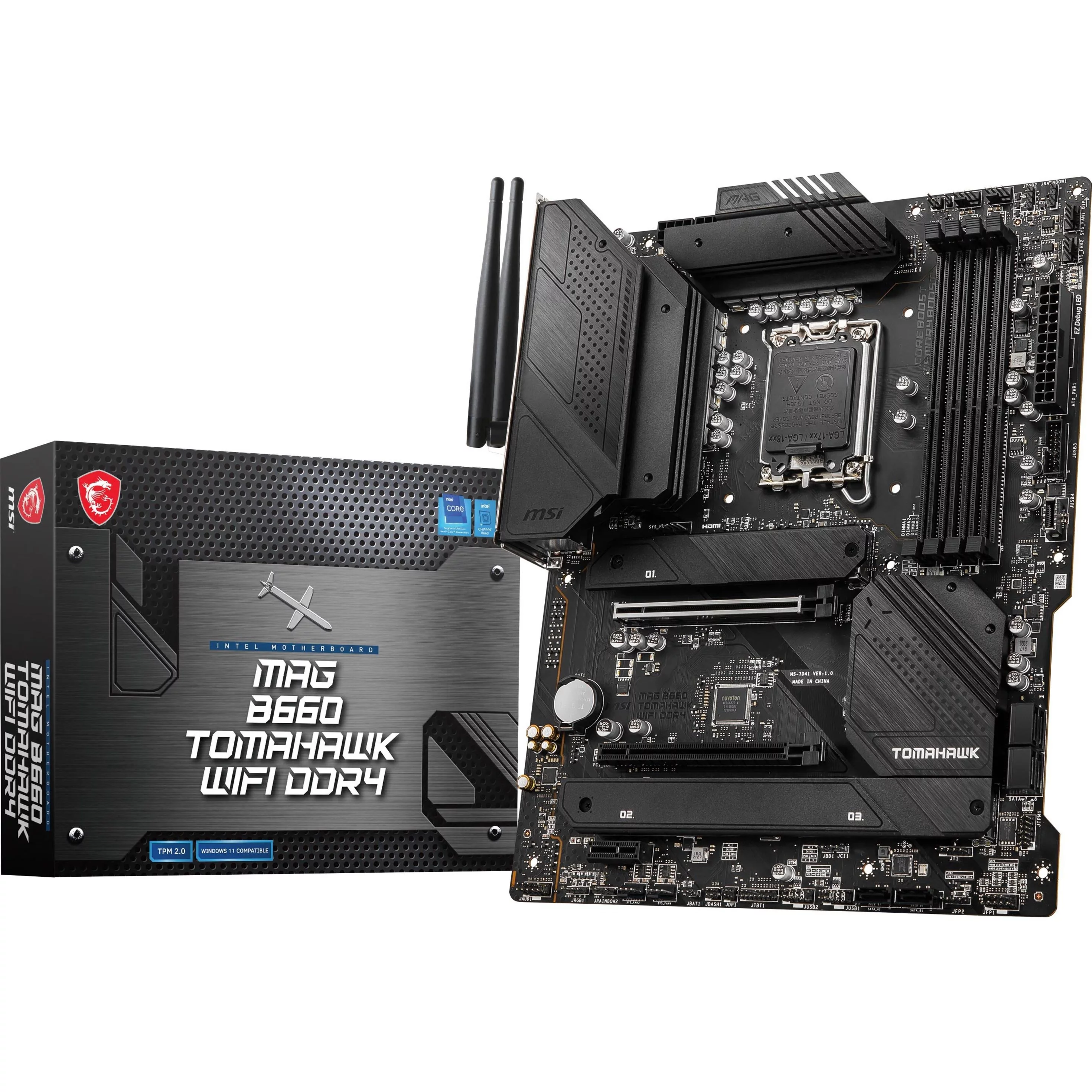 MSI MAG B660 TOMAHAWK WIFI DDR4 LGA 1700 Intel B660 SATA 6Gb/s ATX Intel Motherboard