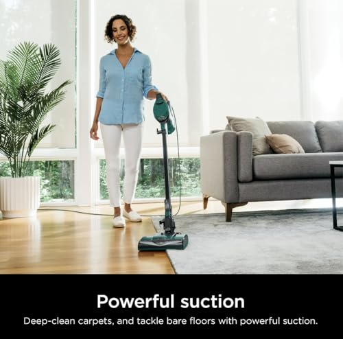 Shark HV322 Rocket Deluxe Pro Corded Stick Vacuum with LED Headlights, XL Dust Cup, Lightweight, Perfect for Pet Hair Pickup, Converts to a Hand Vacuum, with Pet Attachments, Bordeaux/Silver