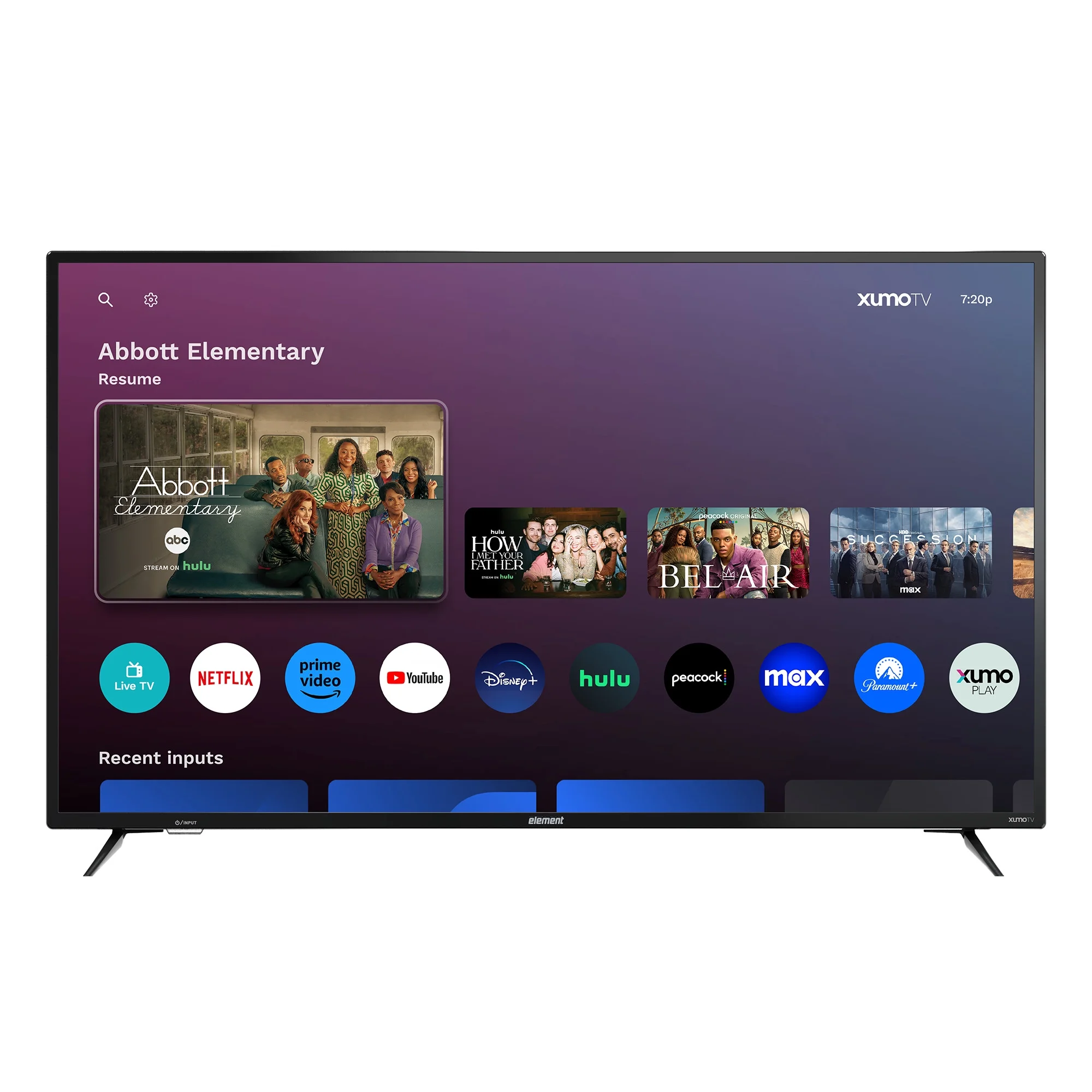 Element Electronics 55" 4K UHD HDR Smart Xumo TV, 120Hz Effective Refresh Rate and Dolby Vision® HDR Technology (E500AC55C)