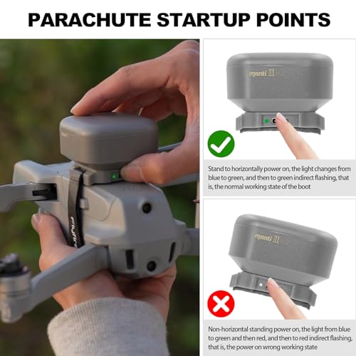 Manti 3 Plus UAV Flight Safety Guard, 2024 Upgraded Big Auto Umbrella, Drone Parachute for DJI Mavic 3/Mavic 3 Classic/Mavic 3 Cine/Mavic 3 Pro/Mavic 3E/Mavic 3T/Air 3/Air 2/Air2s/Mavic Pro/Mavic 2,