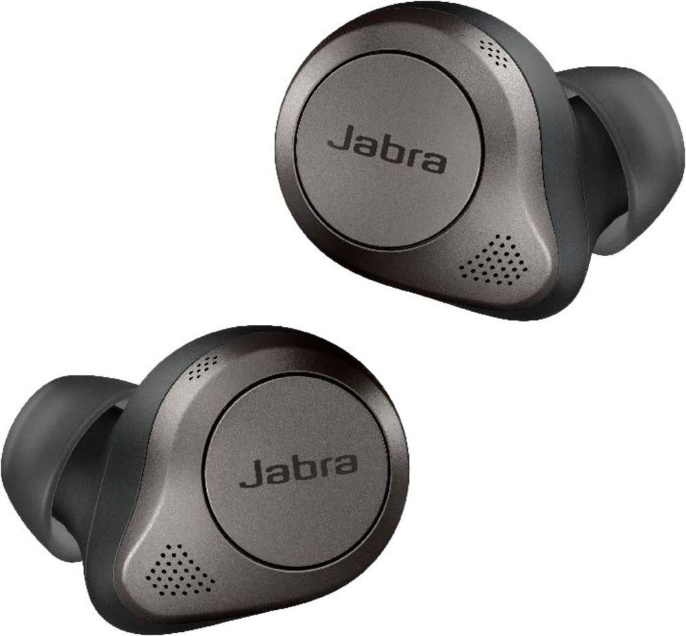 Jabra Elite 85t Bluetooth Wireless In-Ear True Earphones with Mic - Noise-Canceling - Titanium Black